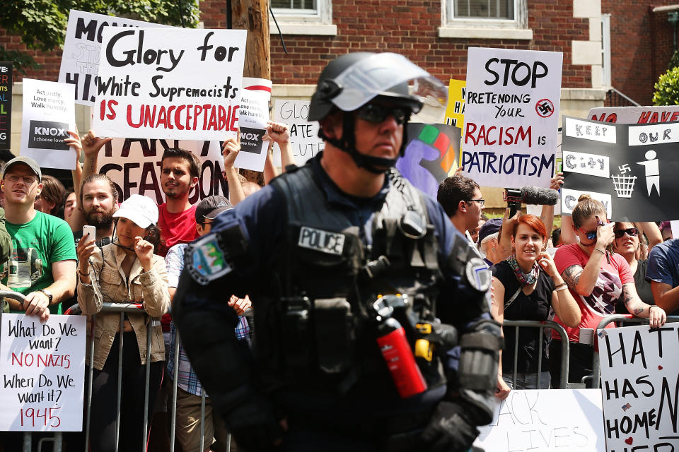 Pro-Confederate rally draws counterprotest in Knoxville, Tenn.