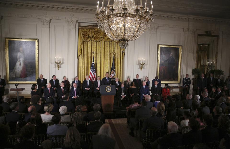 President Obama presents the 2016 Medal of Freedom to star-studded honorees