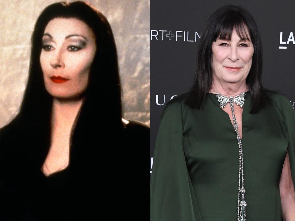 Angelica Huston as Morticia Addams in "The Addams Family."