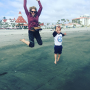 <p>The singer and her son were jumping for joy over being together: “Having a nice day off w my little man in Southern Cali.” <i>(Photo: <a href="https://www.instagram.com/p/BFprAxULOhq/" rel="nofollow noopener" target="_blank" data-ylk="slk:Instagram;elm:context_link;itc:0;sec:content-canvas" class="link ">Instagram</a>)<br></i></p>