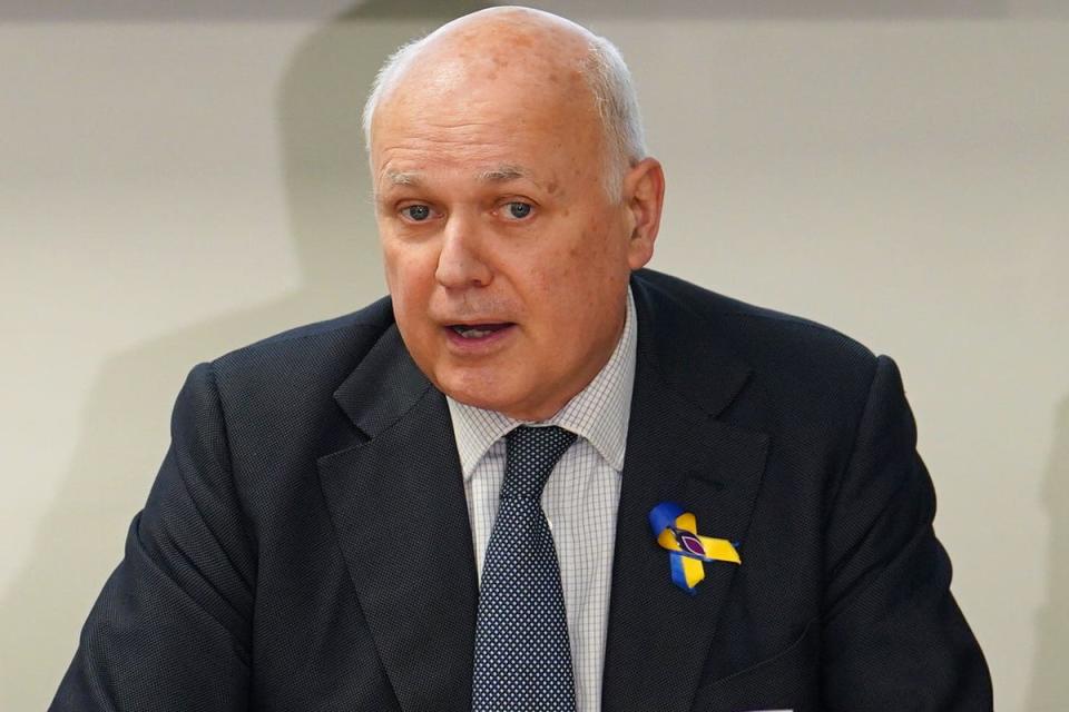 Sir Iain Duncan Smith urged the government to toughen its stance on China (Jordan Pettitt/PA) (PA Wire)