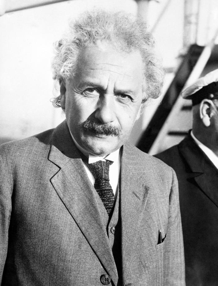 A 1935 photo of scientist Albert Einstein.