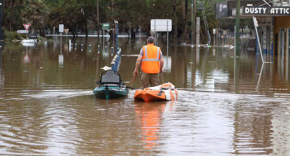 Pictured is flooding in the  Northern Rivers region at the start of March.