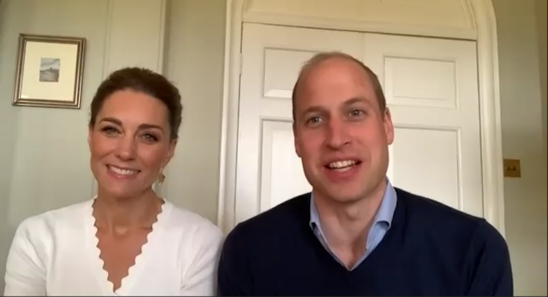 The Duchess of Cambridge joined Prince William for a video call with charity volunteers (Getty Images)