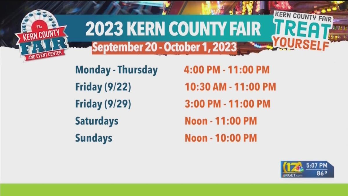 2023 Kern County Fair schedule