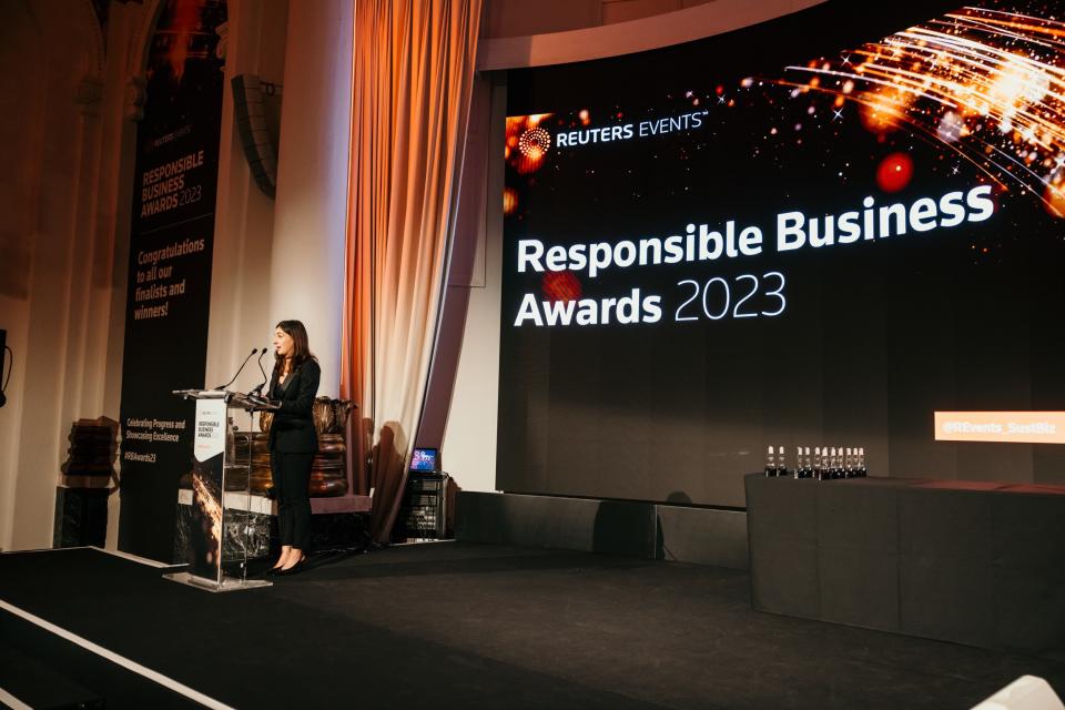 ▲ 《路透社》頒布2023全球責任企業獎（Responsible Business Award）本屆高達700個入圍者，由25個國際評審選出15個類別獎項。圖/路透社提供