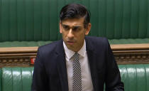 Chancellor of the Exchequer Rishi Sunak giving a statement on the economy in the House of Commons, London. (Photo by House of Commons/PA Images via Getty Images)