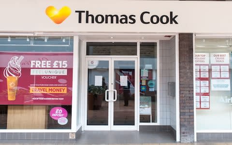 The Thomas Cook store in Burnley where Susan Cooper worked was closed in a mark of respect - Credit: Mercury Press