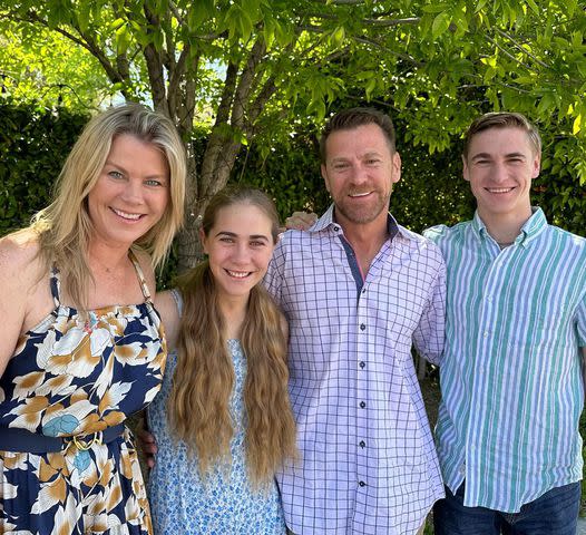 <p>Alison Sweeney Instagram</p> Alison Sweeney and Dave Sanov with their kids Ben and Megan