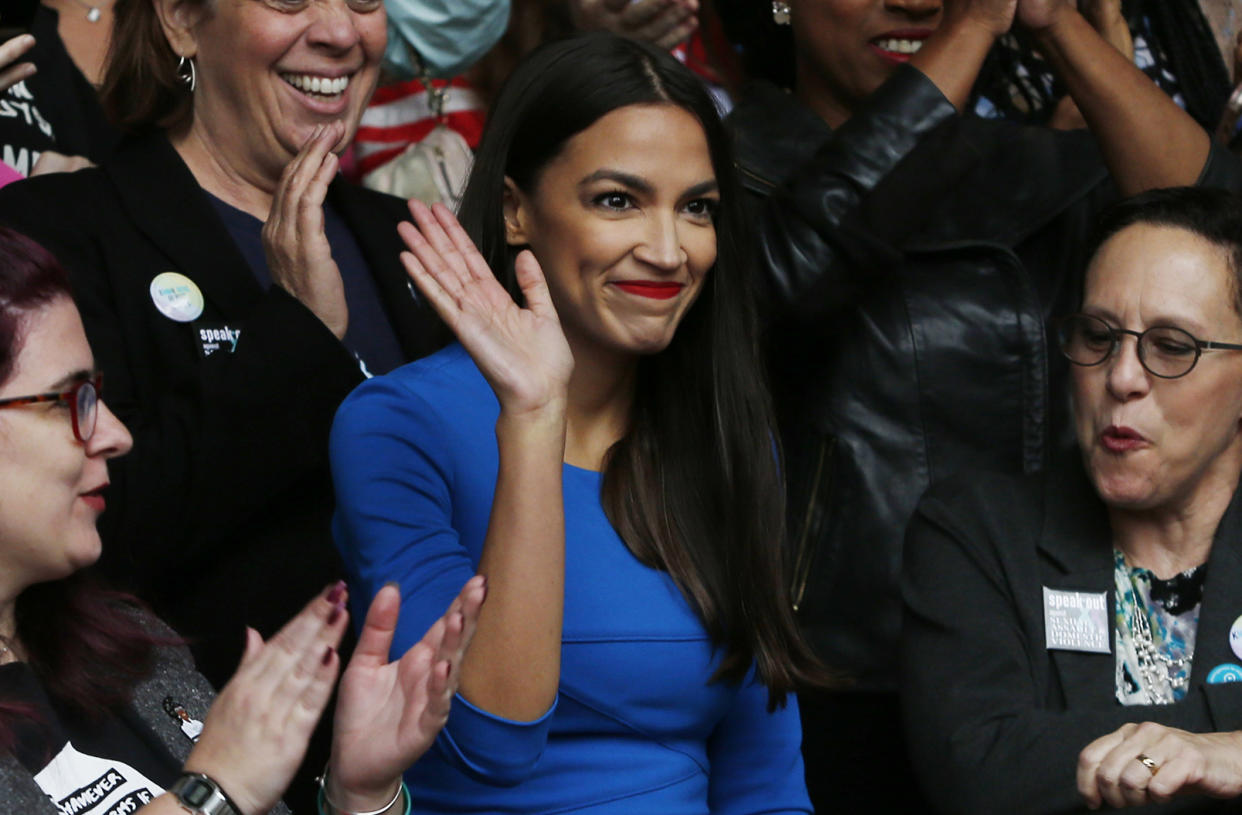 Alexandria Ocasio-Cortez recently shared manicure tips with her Instagram followers. (Photo: Getty Images)