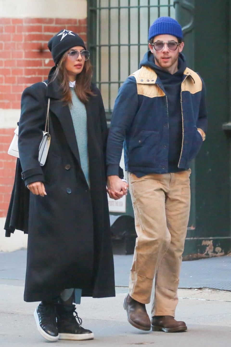 PHOTO: Priyanka Chopra and Nick Jonas are seen on November 30, 2023 in New York City. (GC Images via Getty Images, FILE)