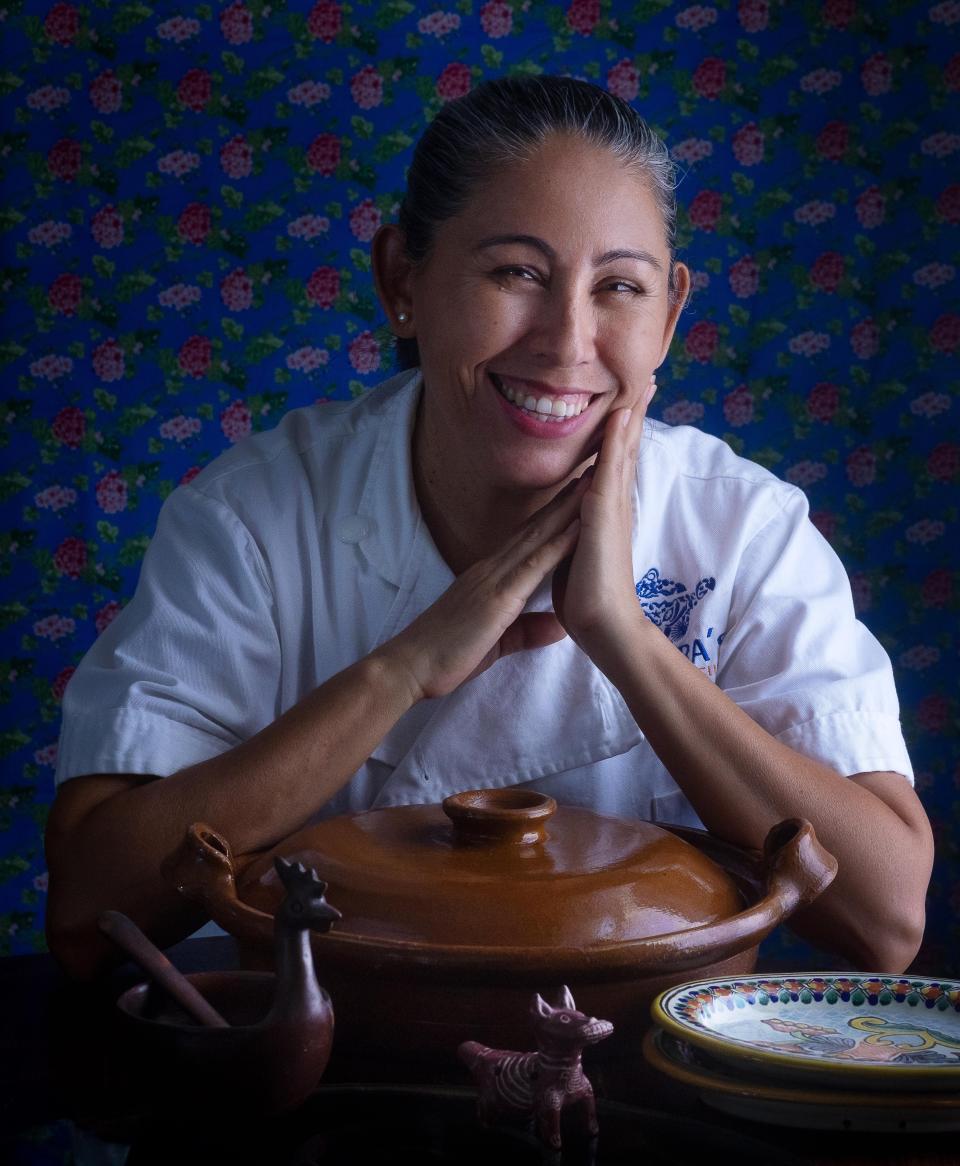 Chef Aurora Garcia Ramos, photographed in her Boynton Beach commissary kitchen space on Oct. 6, 2021.  