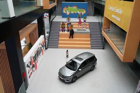 A Baojun 360 car is seen at a Baojun showroom in Liuzhou, Guangxi Zhuang Autonomous Region, China, February 28, 2019. REUTERS/Aly Song