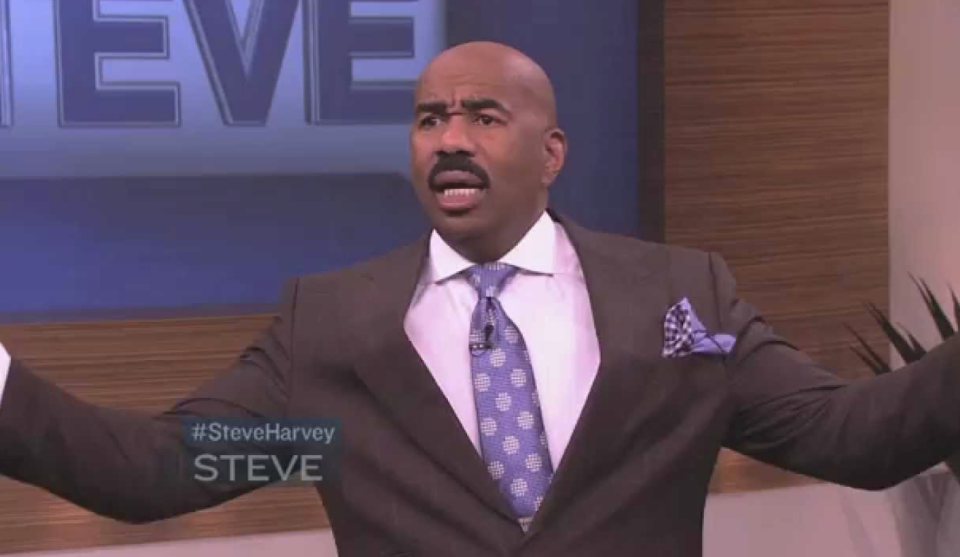 Steve Harvey looking confused