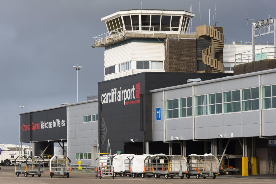 A general view of Cardiff Airport.