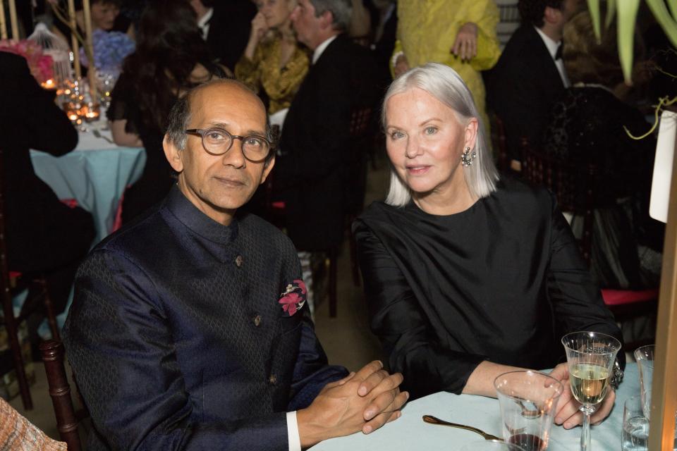 Aftab Jafferjee and Irja Bran at the Oxford Philharmonic Orchestra Summer Party at the Wallace Collection