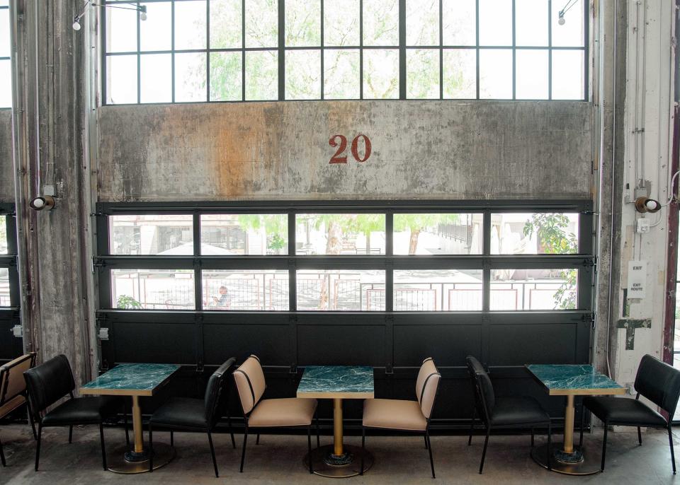 This photo dated July 27, 2023 shows the interior of Creature Comforts in downtown Los Angeles, California. The brewery and taproom is the craft beer company's first outside of Athens, Ga.