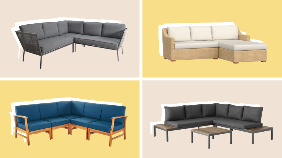 Enjoy summer weather with these outdoor sectional sofas.