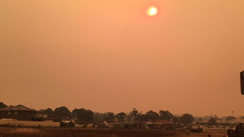 Western Sydney smoke haze on December 6. Picture X.jpg