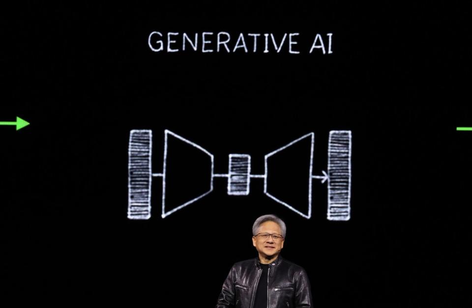 Insider Intelligence analyst Jacob Bourne said Nvidia could solidify its AI dominance. Getty Images