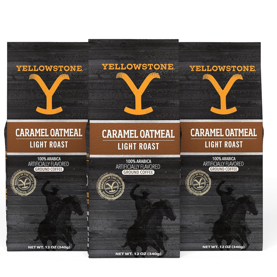 Yellowstone Caramel Oatmeal Light Roast, 3-pack