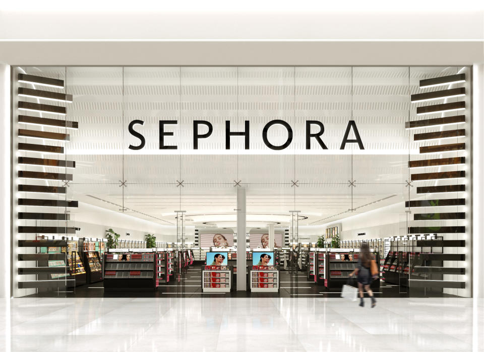 A rendering of Sephora's Westfield White City store in London.