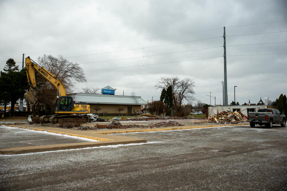 The former red-roofed building between Burger King and Chick-fil-A on North Park Drive is no more. The site will become home to Holland's newest Quality Car Wash.