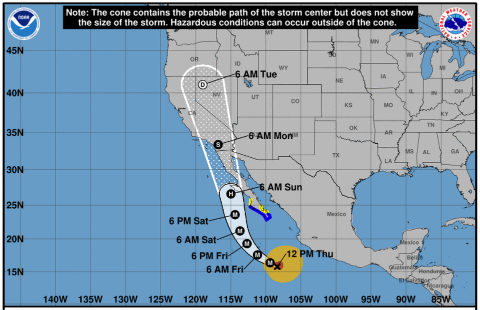 Hurricane Hilary is headed for Southern California. Will it hit SLO County?