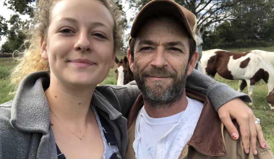 Sophie Perry with her late dad, Luke Perry. (Photo: Sophie Perry via Instagram)