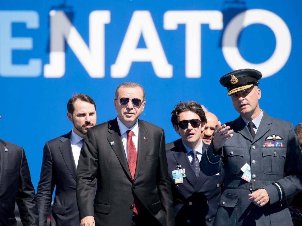 Turkish President Recep Tayyip Erdogan at NATO