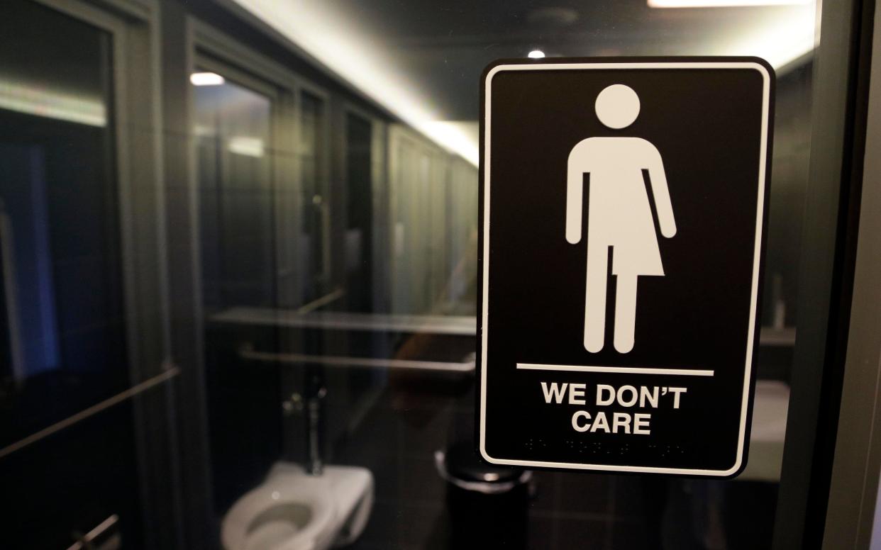 Transgender issues have prompted toilets to be gender neutral - Copyright 2017 The Associated Press. All rights reserved.