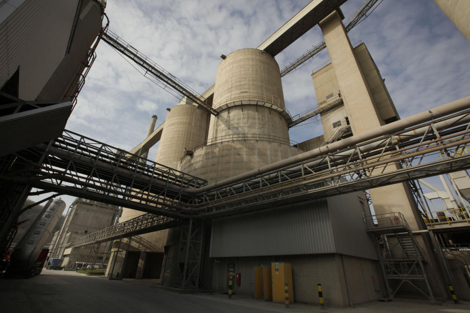 A cement factory in The Netherlands. Cement has a huge climate footprint and is responsible for around 8% of global CO2 emissions. (Photo: ASSOCIATED PRESS)