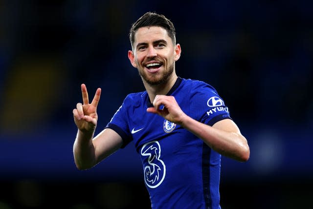 Jorginho celebrates putting Chelsea 2-0 up