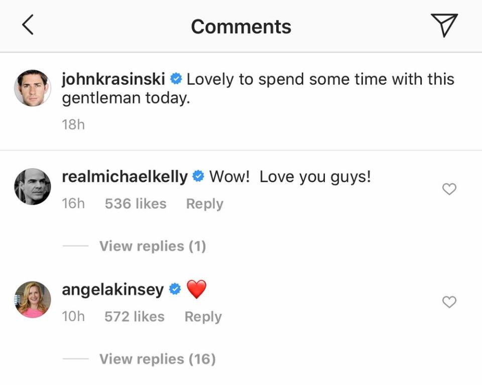 John Krasinski's Instagram comments | John Krasinski/Instagram