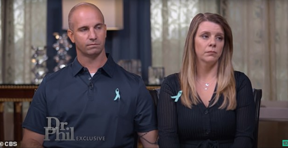 James Schmidt, Gabby’s stepfather, and mother Nichole Schmidt (CBS)