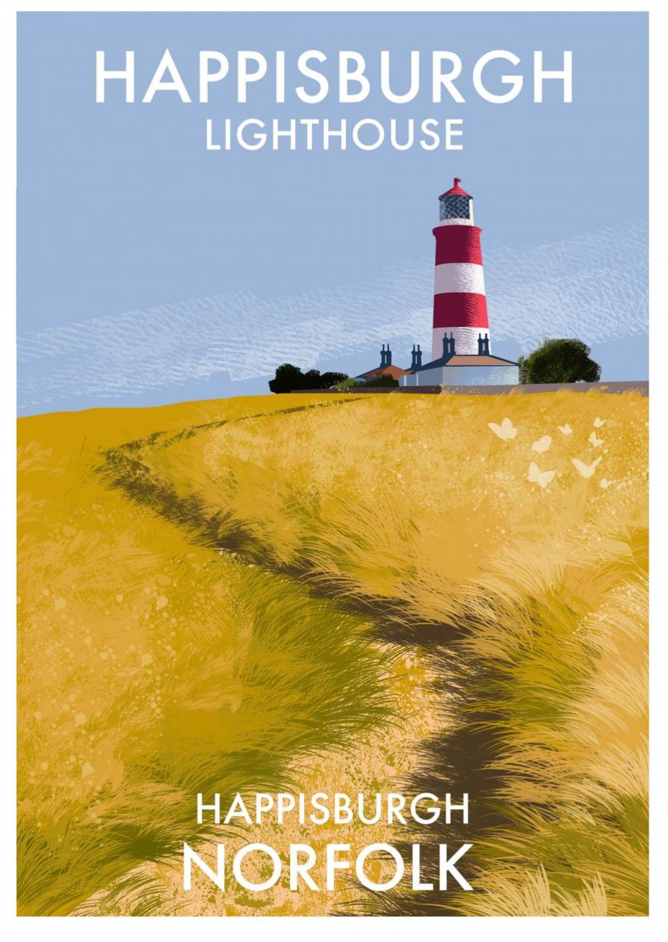 Eastern Daily Press: The Happisburgh lighthouse imagery which features in Legendary Lighthouses of Britain