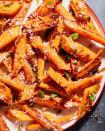 <p>This recipe made us wonder, <em>Why don’t we roast <a href="https://www.delish.com/cooking/g929/carrot-recipes/" rel="nofollow noopener" target="_blank" data-ylk="slk:carrots;elm:context_link;itc:0;sec:content-canvas" class="link ">carrots</a> more often? </em>When they roast, their flavor concentrates and sweetens. Pair that with copious amounts of <a href="https://www.delish.com/kitchen-tools/a41406724/what-is-umami/" rel="nofollow noopener" target="_blank" data-ylk="slk:umami;elm:context_link;itc:0;sec:content-canvas" class="link ">umami</a>-packed Parmesan and just a touch of lemon, and you’ve got a super-irresistible dish you’ll come back to again and again.</p><p>Get the <strong><a href="https://www.delish.com/cooking/recipe-ideas/a42676799/garlic-parmesan-roasted-carrots-recipe/" rel="nofollow noopener" target="_blank" data-ylk="slk:Garlic-Parmesan Roasted Carrots recipe;elm:context_link;itc:0;sec:content-canvas" class="link ">Garlic-Parmesan Roasted Carrots recipe</a></strong>.</p>