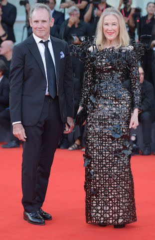 <p>Dominique Charriau/WireImage</p> Bo Welch and Catherine O'Hara on Aug. 28, 2024