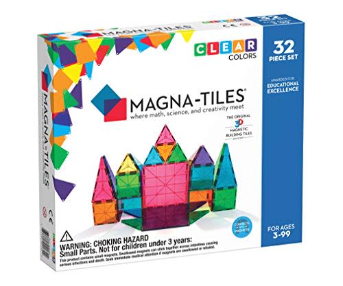 Magna-Tiles Clear Colors 32 Piece Set (Amazon / Amazon)