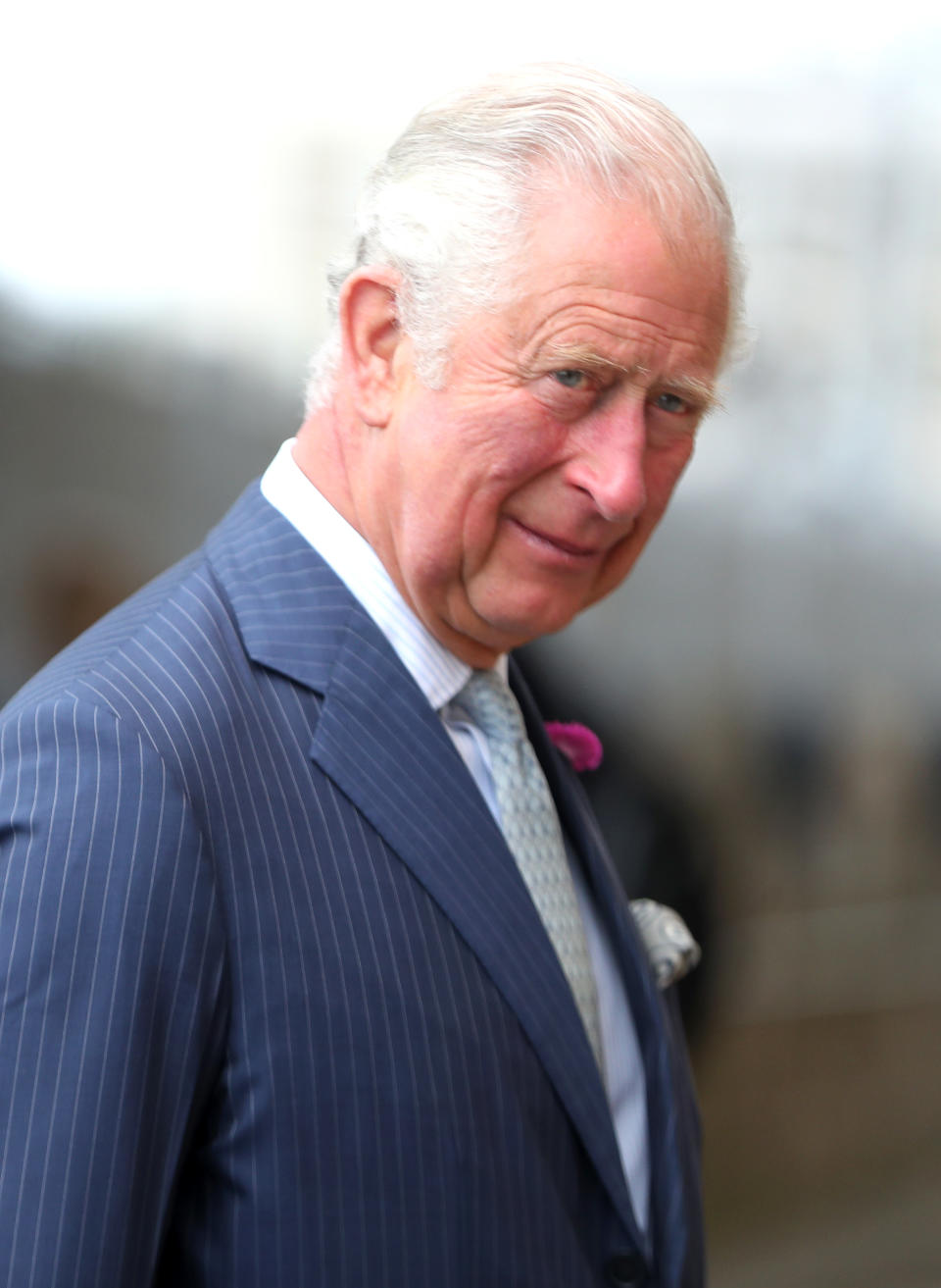 LONDON, ENGLAND - JULY 02: Prince Charles, Prince of Wales smiles as he meets key workers from Transport for London who have worked throughout the Covid-19 pandemic on July 2, 2020 in London, England. (Photo by Chris Jackson - WPA Pool/Getty Images)