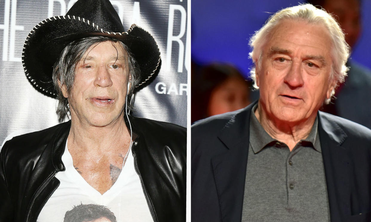 Mickey Rourke and Robert De Niro have a secret 30 year feud (Credit: Getty/Film Magic)