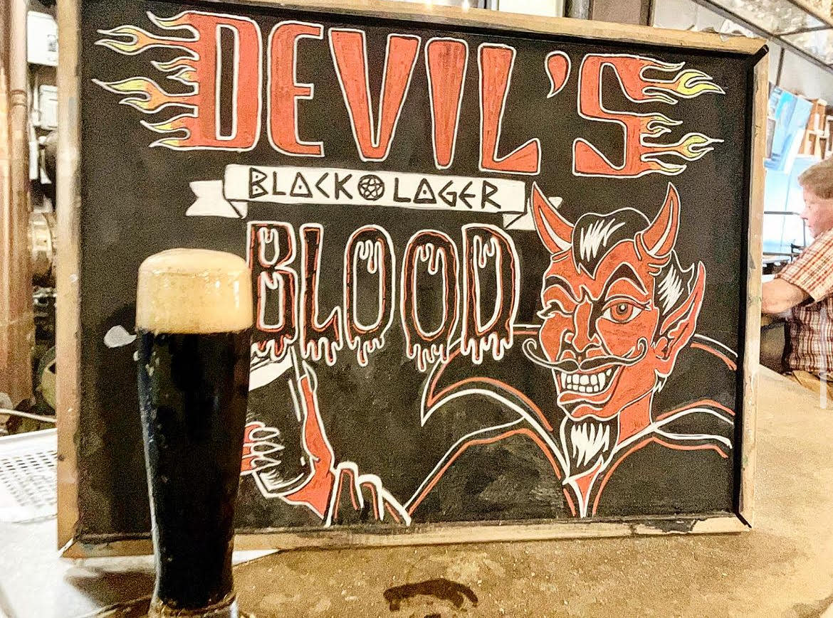 Devil's Blood Black Lager from Royal Oak Brewery.