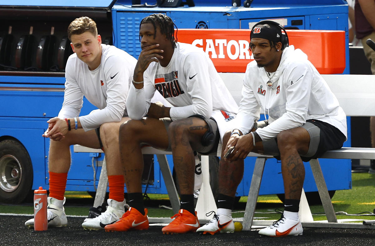 Bengals QB Joe Burrow wants to keep him and WRs Tee Higgins, Ja'Marr Chase  together: 'We're working to make that happen'