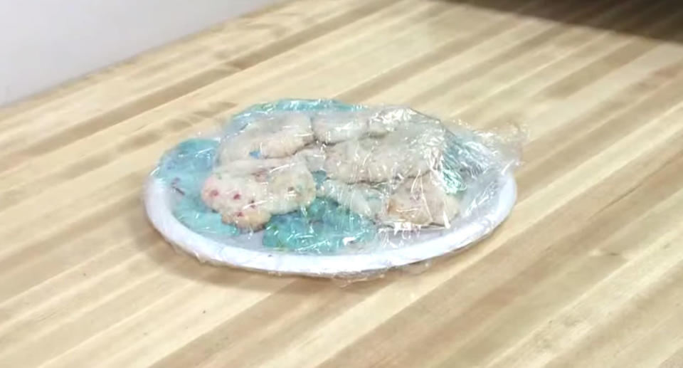 None of the protestors ate the biscuits (pictured). Source: WKYC Channel 3