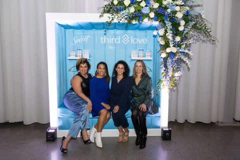 Secret Deodorant and ThirdLove celebrate Secret Whole Body Deodorant launch and spotlight partnership commitment to offer 24/7 comfort and whole body freshness.  From left to right are Dr. Maiysha Jones, Dr. Wendy Goodall McDonald and Nicole Diaz of Secret, and Heidi Zak, right, co-founder and CEO of ThirdLove. (Diane Bondareff/AP Images for Secret Whole Body Deodorant)