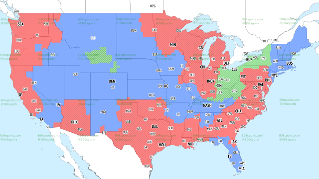 Coverage Map released for Panthers vs. Ravens