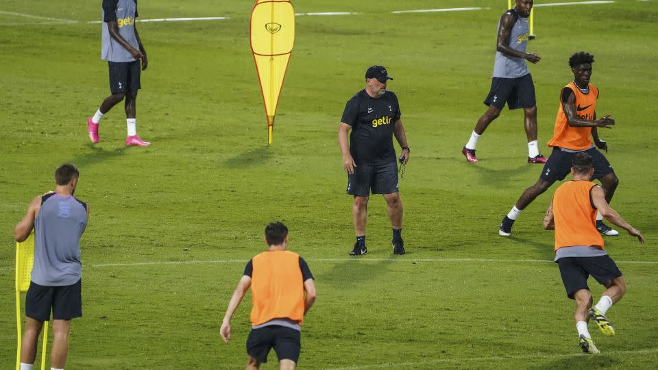 Postecoglou oversees a preseason training session with his Spurs squad. - Anusak Laowilas/NurPhoto/Getty Images