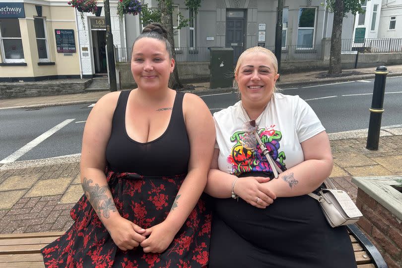 Carolann McCormack and Roxy Curry in Saltash