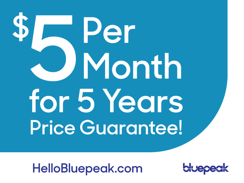 Inflation mitigation Bluepeak offers “inflationproof” fiveyear price