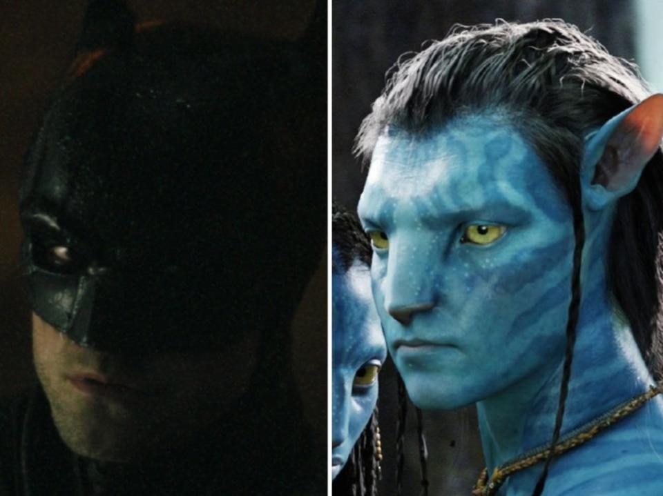 "The Batman" und "Avatar 2" (r.) sollen 2022 in die deutschen Kinos kommen. (Bild: Warner Bros. / Twentieth Century Fox)